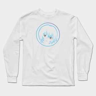 Rei Ayanami's Face - 05A Long Sleeve T-Shirt